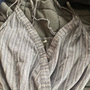 Blue paper crane summer romper / dress